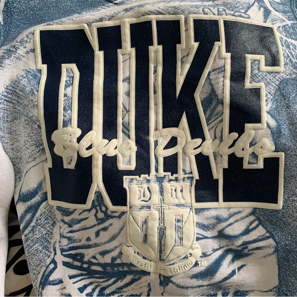 VTG & RARE Duke Blue Devils basketball sweatshirt 90s USA - Picture 5 of 10